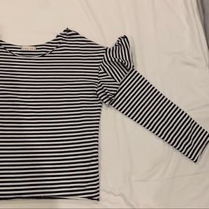 Cotton On•Striped cotton long sleeve top